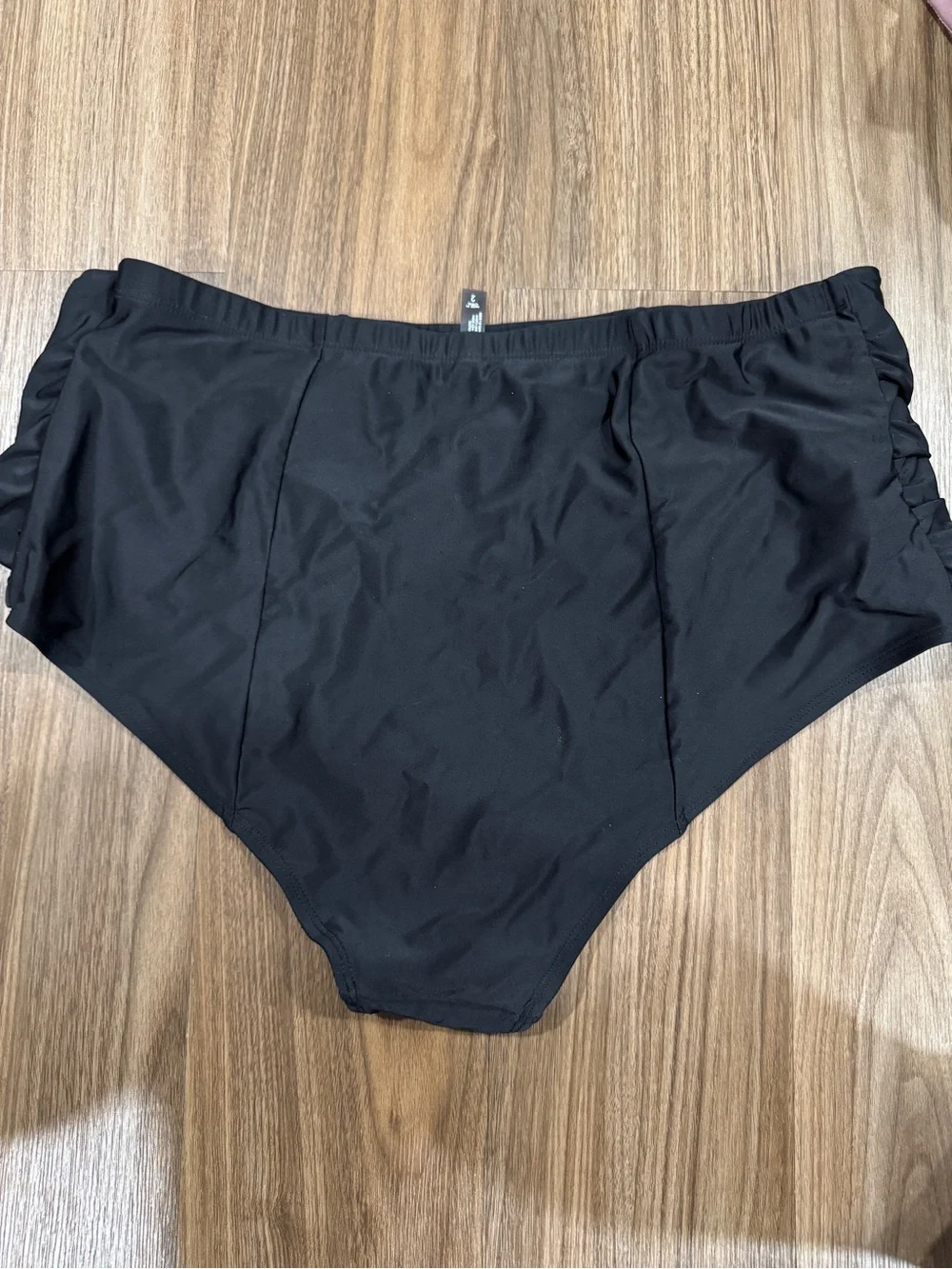 lululemon athletica Black High-Waist Tie-Front Swim Bottoms